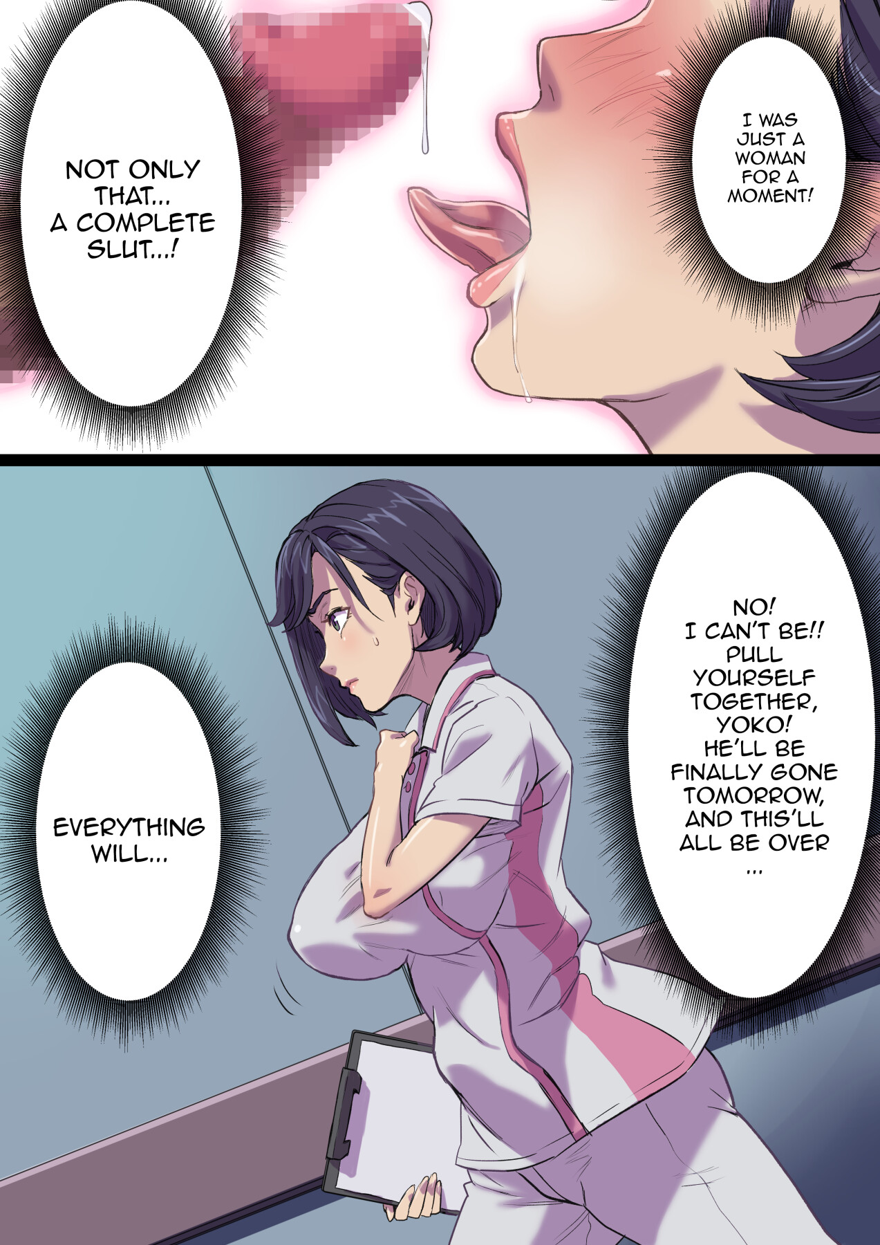 Hentai Manga Comic-The MILF Nurse Cuckolded Gets Taken Away In The Bed Next To Mine - Continuation-Read-31